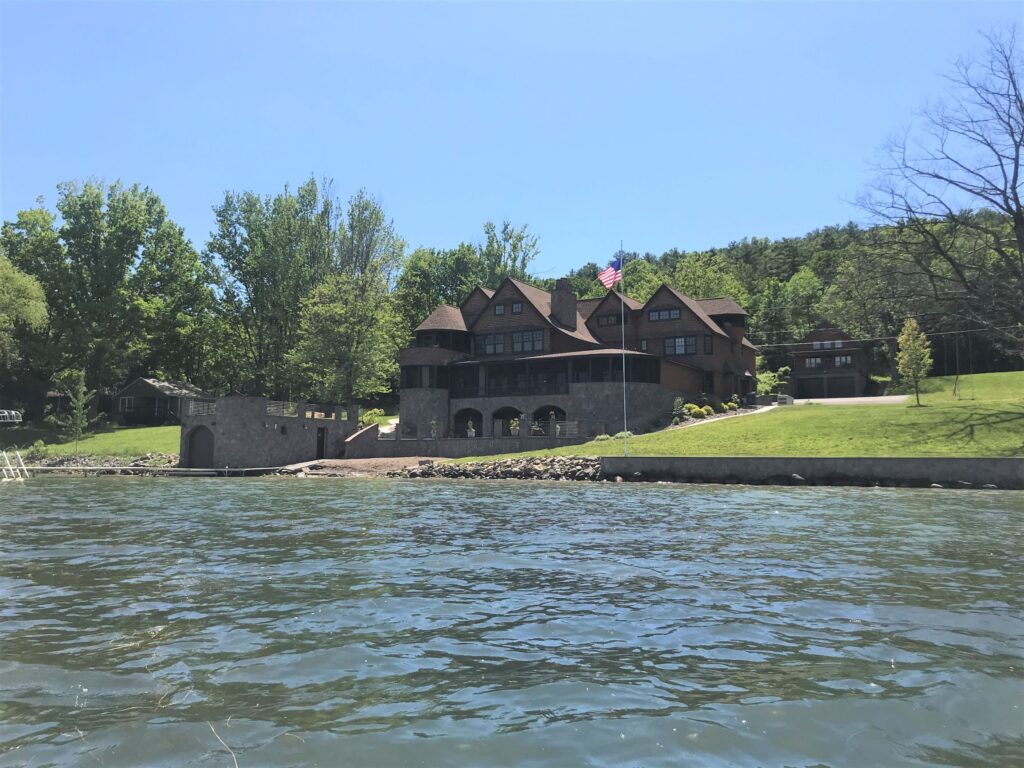 A palatial house on the shores of Honeoye Lake